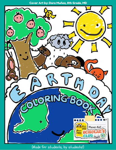 Coloring Book Cover Colored