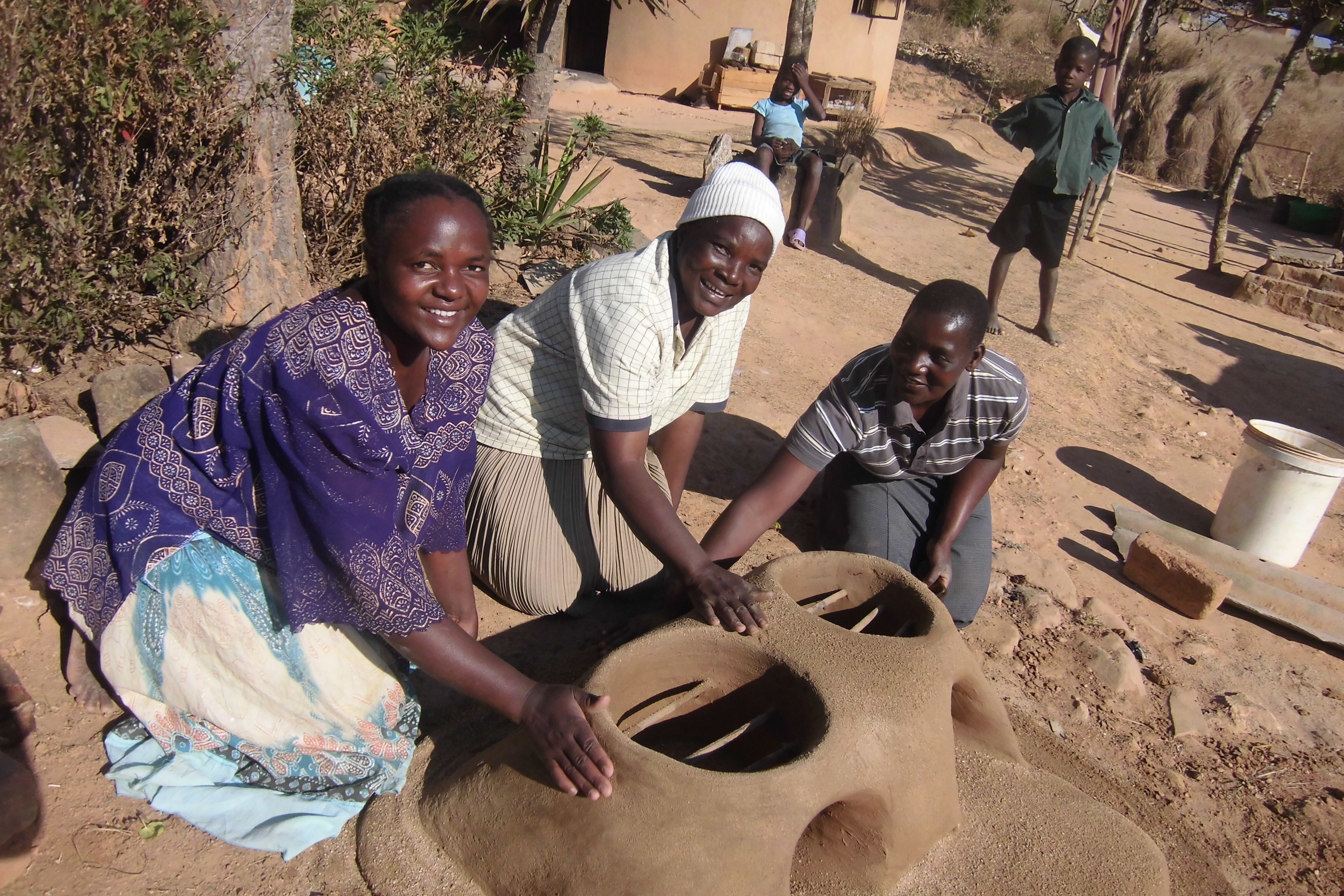 Construction of model firewood saving stoves