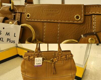 coach, coach bag, handbag, purse, thrift, thrift center, planet aid