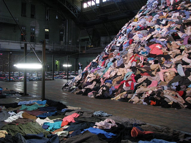 clothes, thrown away, planet aid, textiles, recycle