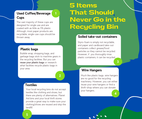 5 Items That Should Never Go in Recycling Bins