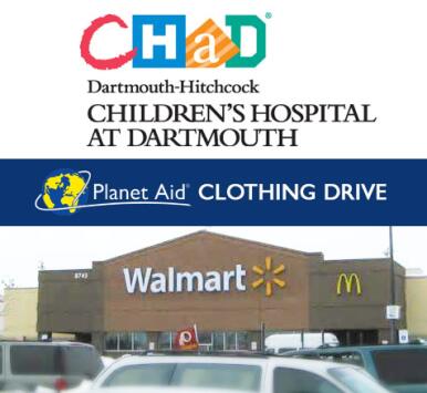 clothing drive with Planet Aid to benefit CHAD