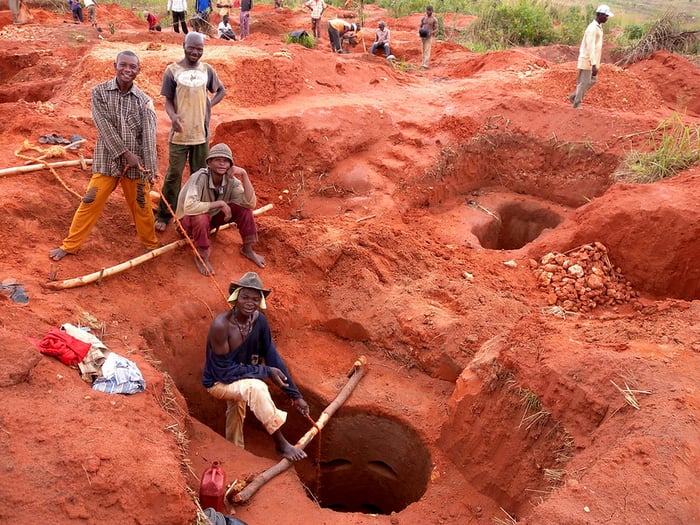 Artisanal miners in Democratic Republic of Congo
