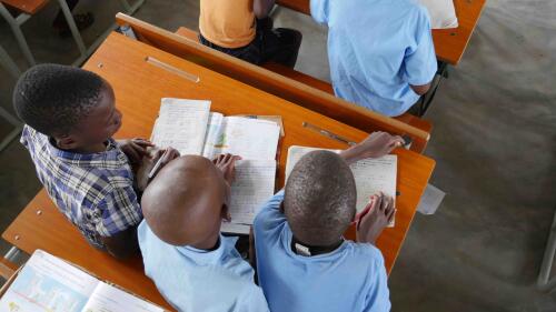 Planet Aid, children, classroom, education, Mozambique