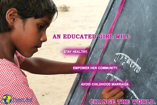 inspiration, quotes, girl, education, planet aid