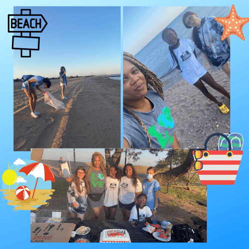 HerShot beach clean-up and party