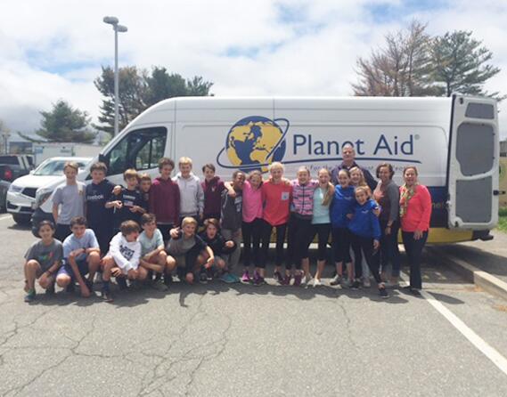 Nock Middle School, Massachusetts, Planet Aid, shoe drive