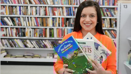 books, gardening, budget, save, money, thrift center, planet aid