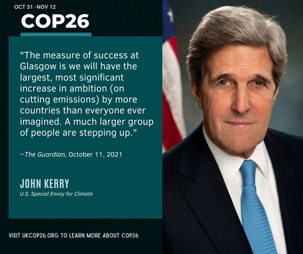 John Kerry quote about COP26