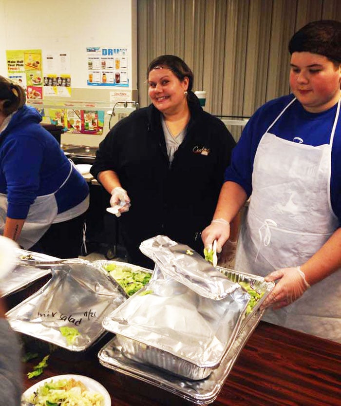 warm meal at ibero coat giveaway