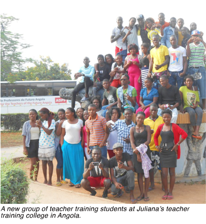 future teachers in Angola