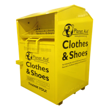 find a yellow donation bin
