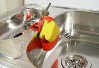 Dual-basin kitchen sink