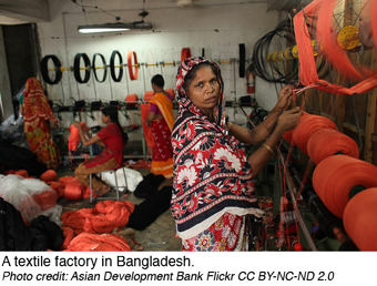 Textile factory in Bangladesh
