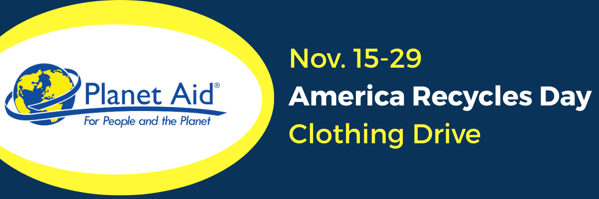 Nov. 15-29 America Recycles Day Clothing Drive