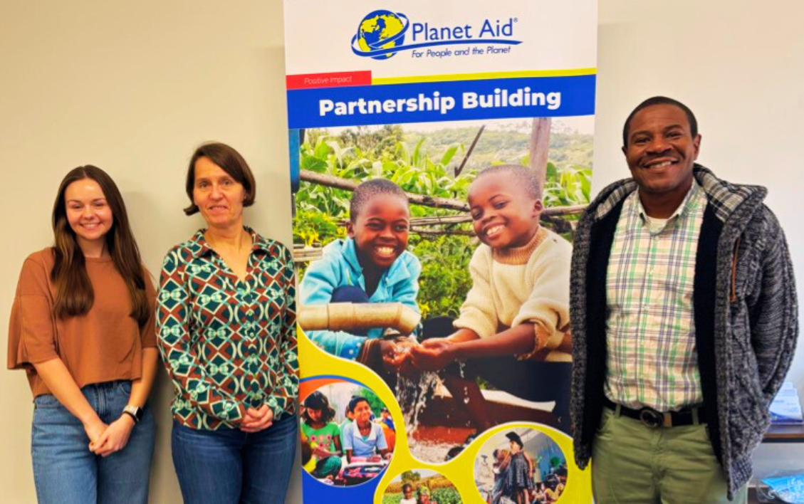 P2P Volunteer James Edwards Visits Planet Aid
