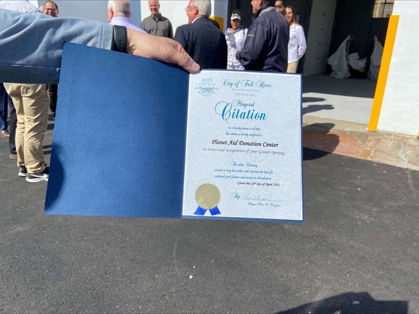 Planet Aid Donation Centers Mayoral Citation from 2022