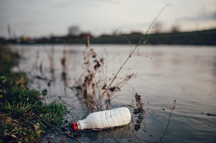bottle-in-lake