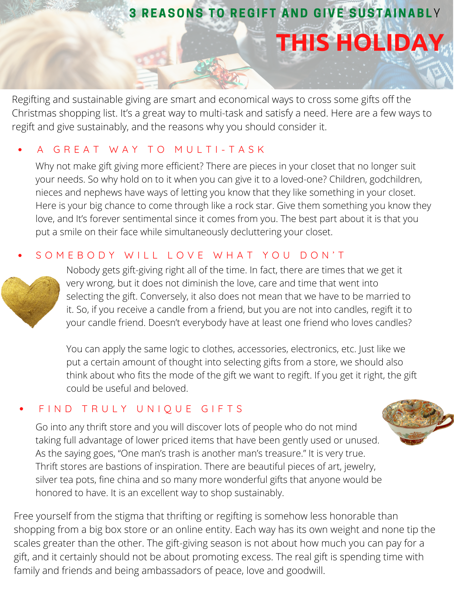 three reasons to regift
