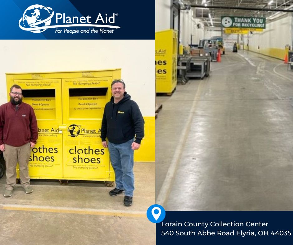 Aid Helps Ohio Conveniently Recycle Used Clothes and Shoes